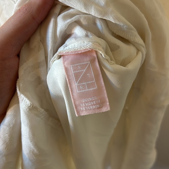 Tanya Taylor White Floral Bianka Silk Dress 6 RTR - Picture 14 of 14